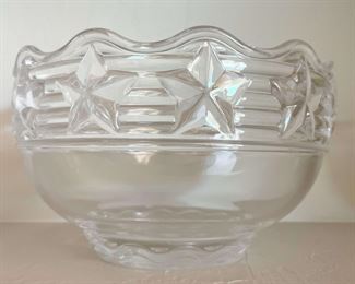 Tiffany Co. Crystal Star Rimmed Bowl