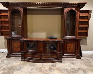Entertainment center with tons of storage!