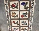 LOT#40- Fruit motif rug 60in by 36in $45