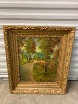 LOT#41- OIl on canvas by GHR Herson? 27in by 23 in $275