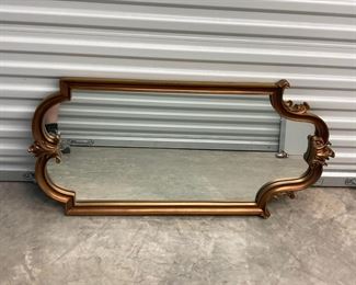 LOT#48-Oblong mirror wood carved 41in by 21in $75