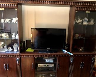 Entertainment Center  **TV and figurines not sold**