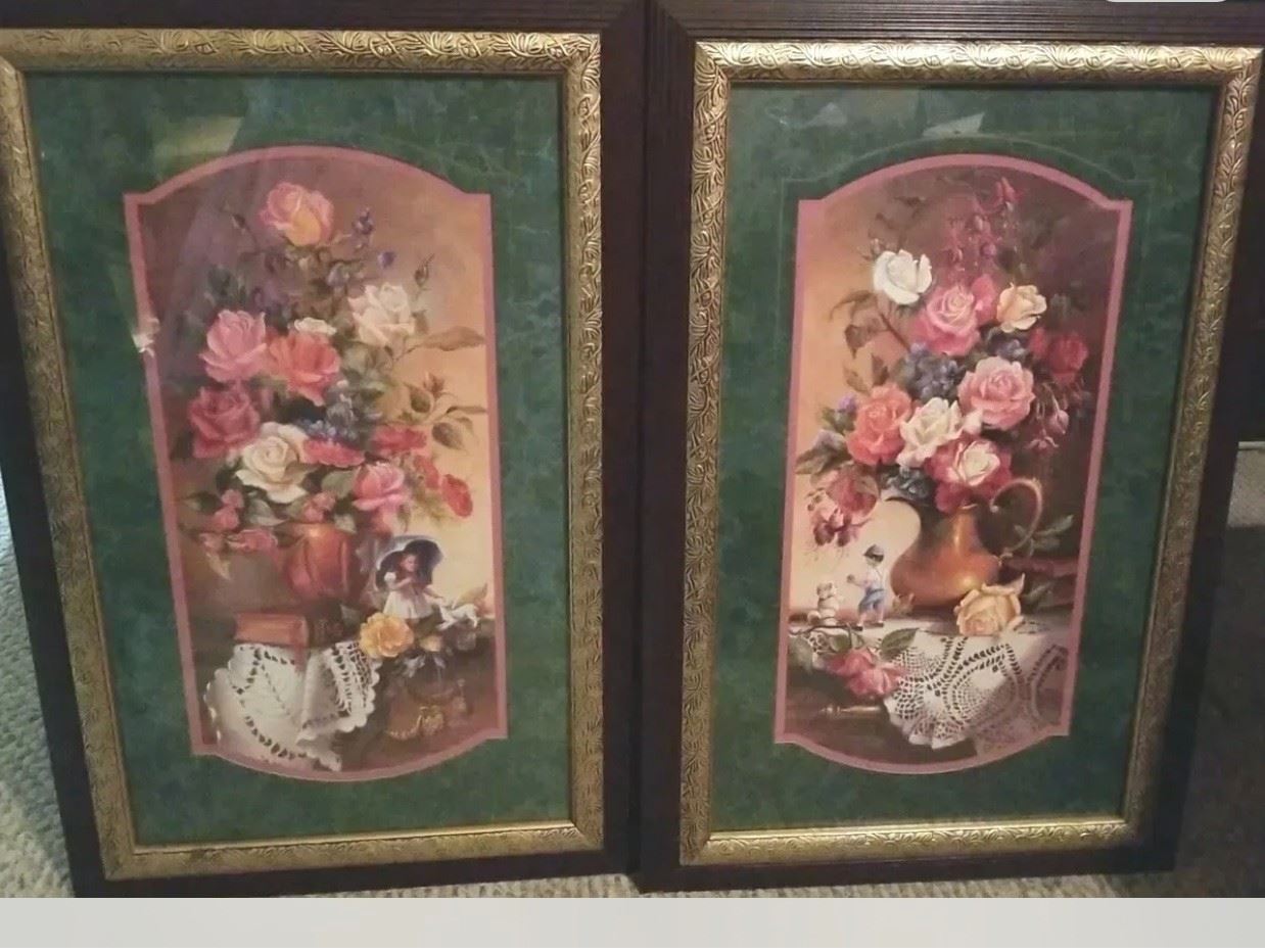 Vintage Home Decor Paintings (set of 2)