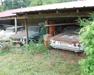 3 vintage Corvairs....selling cheap