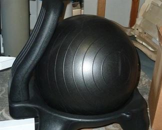 exercise ball and stand