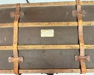 Antique trunk marked “Manchester England”