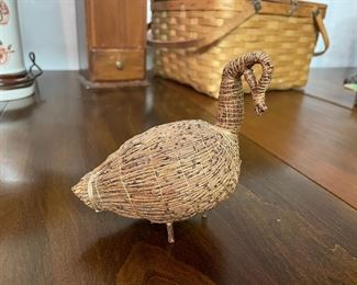Tamarack Canada Cree twig goose figurine