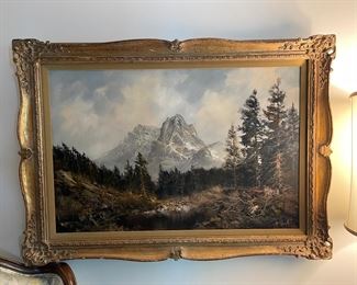 Vintage Painting - Large