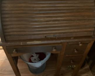 Childs roll top desk