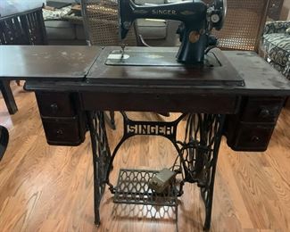 Old Singer machine as is.