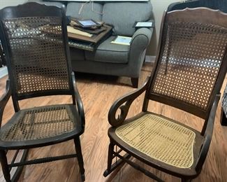 Two nice rattan rockers