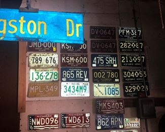 VINTAGE LICENSE PLATE COLLECTIONS AVAILABLE IN PHASE 2 ON JUNE 22 & JUNE 25 IN 2300 SQUARE FOOT GARAGE. 