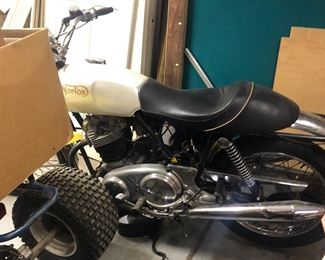 VINTAGE MOTORCYCLE AVAILABLE IN PHASE 2 ON JUNE 22 THRU JUNE 25 IN 2300 SQUARE FOOT GARAGE