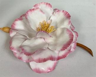 RC6237 Boehm Pink and White Porcelain Camellia Figurine https://www.ebay.com/str/agesagoestatesales