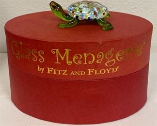 RC6247 Glass Menagerie By Fitz and Floyd Mosaic Turtle https://www.ebay.com/str/agesagoestatesales