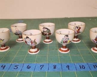 RC9133 Lot of 7 Vintage Japanese Saki Cups https://www.ebay.com/str/agesagoestatesales
