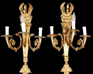 Pair of empire style sconces