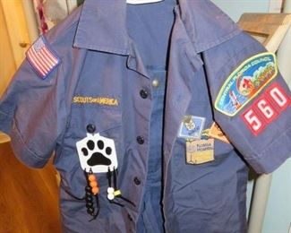 Vintage Blue Boy Scouts of America Outfit with Patches