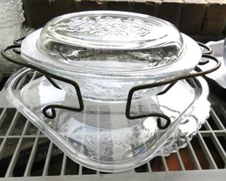 Princess House Covered Casserole & Serving Platter