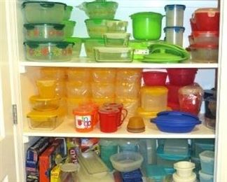 Food Storage Containers all colors/shapes & size 