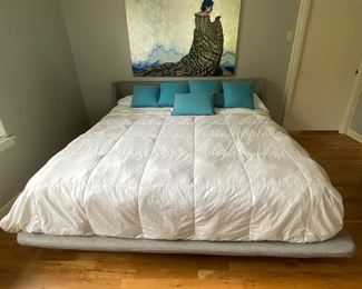 King Blu Dot platform bed and super comfy mattress