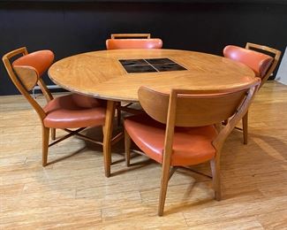 mcm game table & chairs