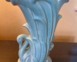 Vintage McCoy swan vase