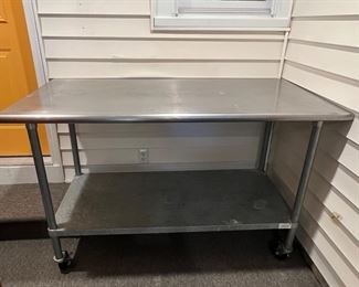 Advance TAPCO 16-Gauge Stainless Steel Table 30” by 60” by 37”