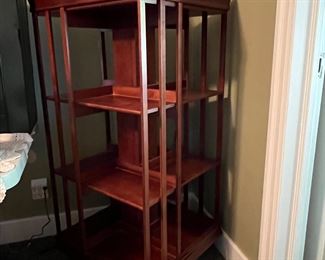 Custom built rotating bookcases. 22” square by 49” high