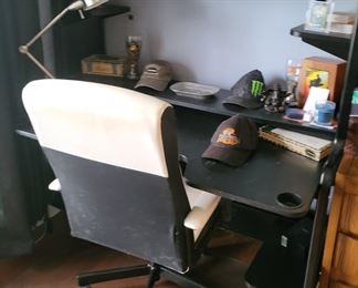 Desk and chairs