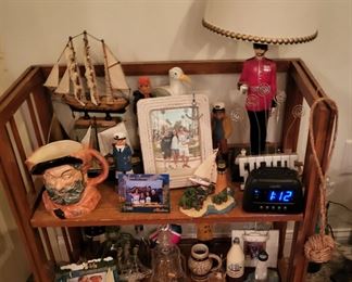 Ship Toby mug and other items