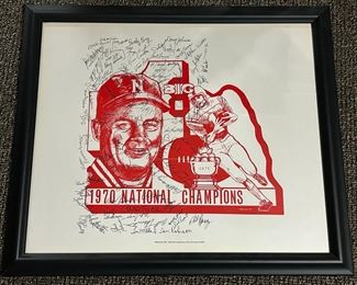 Vintage 1970 National Champions Lithograph