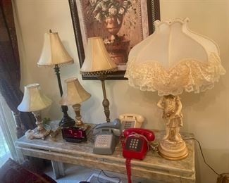 Lamps and phones!