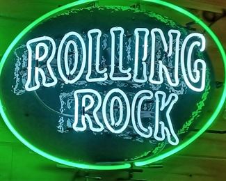 Many beer signs down stairs in the bar area, but this is the only Neon sign