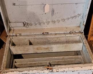 Antique tool box.. Sweet ! trunk size