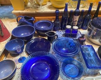 Depression era cobalt sets