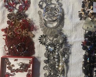 Color coordinated costume jewelry