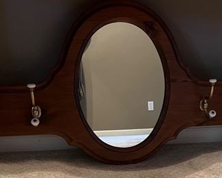 Ethan Allen Mirrored Coat Rack