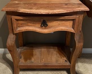 Rustic Knotty Pine End Table
