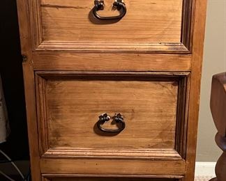 Knotty Pine File Cabinet