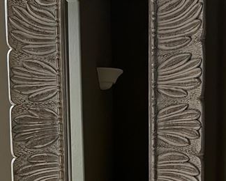 Silver Feather Panel Mirror