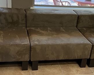 Pottery Barn 3 Section Sofa Microfiber