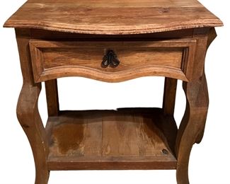 Rustic Knotty Pine End Table