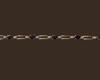 10k Sapphire Bracelet