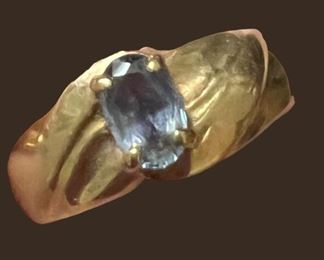 14k Spinal-Topaz Ring