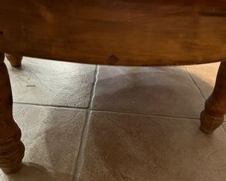 Knotty Pine and Tile Inlay Coffee Table