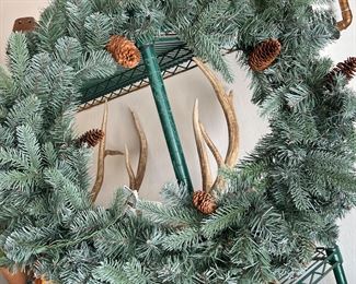 Wreath (Antlers are in the background, not part of the wreath)
