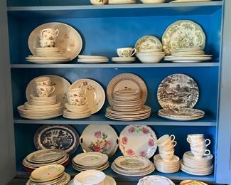 More dishes: partial sets and single plates
