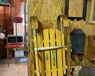 All wood Kinder Sled