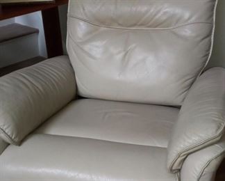 Leather recliner